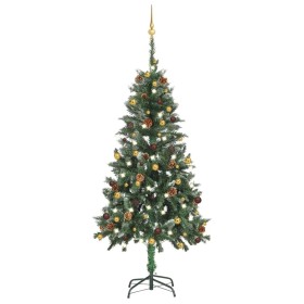 Künstlicher Weihnachtsbaum mit LED-Lichtern und Kugeln 150 cm von vidaXL, Weihnachtsbäume - Ref: Foro24-3077799, Preis: 71,72...