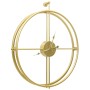 Reloj de pared de hierro dorado 52 cm de vidaXL, Relojes de pared - Ref: Foro24-325170, Precio: 43,22 €, Descuento: %