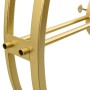 Reloj de pared de hierro dorado 52 cm de vidaXL, Relojes de pared - Ref: Foro24-325170, Precio: 43,22 €, Descuento: %