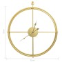 Reloj de pared de hierro dorado 52 cm de vidaXL, Relojes de pared - Ref: Foro24-325170, Precio: 43,22 €, Descuento: %