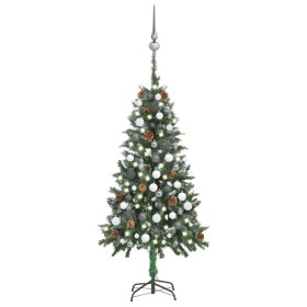 Pre-lit Christmas tree with lights, balls and pine cones 150 cm by vidaXL, Christmas trees - Ref: Foro24-3077895, Price: 58,5...