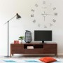 Reloj 3D de pared con diseño moderno plateado 100 cm XXL de vidaXL, Relojes de pared - Ref: Foro24-325161, Precio: 15,71 €, D...