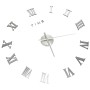 Reloj 3D de pared con diseño moderno plateado 100 cm XXL de vidaXL, Relojes de pared - Ref: Foro24-325161, Precio: 15,99 €, D...