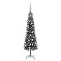 Árbol de Navidad delgado con LEDs y bolas negro 150 cm de vidaXL, Arboles de navidad - Ref: Foro24-3078112, Precio: 53,02 €, ...