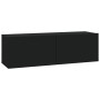 TV furniture 4 pieces black 100x30x30 cm by vidaXL, TV Furniture - Ref: Foro24-3114191, Price: 239,13 €, Discount: %