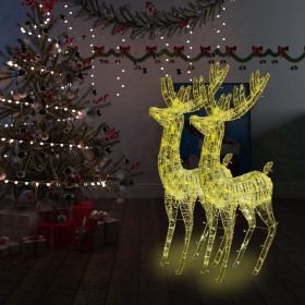 Weihnachtsrentier Acryl 250 LED 2 Stück warmweiß 180 cm von vidaXL, Weihnachtsbeleuchtung - Ref: Foro24-3154354, Preis: 619,9...