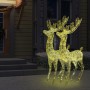 Christmas reindeer acrylic 250 LED 2 pcs warm white 180 cm by vidaXL, Christmas lights - Ref: Foro24-3154354, Price: 365,31 €...