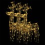 Acryl-Weihnachts-Rentier-Ornament, 3 Einheiten, 60 x 16 x 100 cm von vidaXL, Weihnachtsbeleuchtung - Ref: Foro24-3154370, Pre...