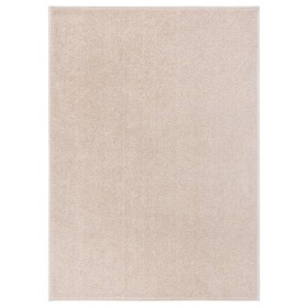 Alfombra de pelo corto beige oscuro 120x170 cm de vidaXL, Alfombras - Ref: Foro24-340339, Precio: 45,27 €, Descuento: %