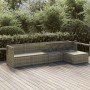 5-piece garden furniture set and gray synthetic rattan cushions by vidaXL, Garden sets - Ref: Foro24-3157319, Price: 443,55 €...