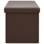 Folding brown PVC storage bench by vidaXL, Benches for halls and storage - Ref: Foro24-338798, Price: 49,99 €, Discount: %