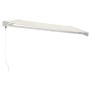 Aluminum and cream fabric retractable awning 4x3 m by vidaXL, Awnings - Ref: Foro24-3154528, Price: 570,27 €, Discount: %