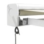 Aluminum and cream fabric retractable awning 4x3 m by vidaXL, Awnings - Ref: Foro24-3154528, Price: 570,27 €, Discount: %