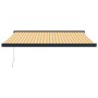 Toldo retráctil aluminio y tela blanco y amarillo 3x2,5 m de vidaXL, Toldos - Ref: Foro24-3154556, Precio: 500,02 €, Descuent...