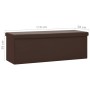 Folding brown PVC storage bench by vidaXL, Benches for halls and storage - Ref: Foro24-338798, Price: 49,99 €, Discount: %