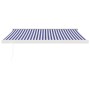 Toldo retráctil aluminio y tela azul y blanco 3x2,5 m de vidaXL, Toldos - Ref: Foro24-3154571, Precio: 567,73 €, Descuento: %