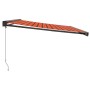 Retractable aluminum awning and orange and brown fabric 4.5x3 m by vidaXL, Awnings - Ref: Foro24-3154569, Price: 600,16 €, Di...