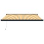 Toldo retráctil aluminio y tela amarillo y blanco 3,5x2,5 m de vidaXL, Toldos - Ref: Foro24-3154607, Precio: 631,91 €, Descue...