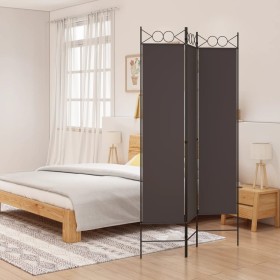 Brown fabric 3-panel divider screen 120x200 cm by vidaXL, Room dividers - Ref: Foro24-350147, Price: 35,99 €, Discount: %