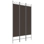 Biombo divisor de 3 paneles de tela marrón 120x200 cm de vidaXL, Divisores de ambientes - Ref: Foro24-350147, Precio: 35,99 €...