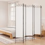 Divider screen with 6 white fabric panels 240x200 cm by vidaXL, Room dividers - Ref: Foro24-350158, Price: 45,19 €, Discount: %