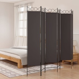 Divider screen with 6 brown fabric panels 240x200 cm by vidaXL, Room dividers - Ref: Foro24-350159, Price: 42,99 €, Discount: %