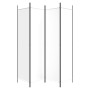 Divider screen with 4 white fabric panels 200x200 cm by vidaXL, Room dividers - Ref: Foro24-350182, Price: 36,53 €, Discount: %