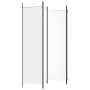 Divider screen with 4 white fabric panels 200x200 cm by vidaXL, Room dividers - Ref: Foro24-350182, Price: 36,53 €, Discount: %