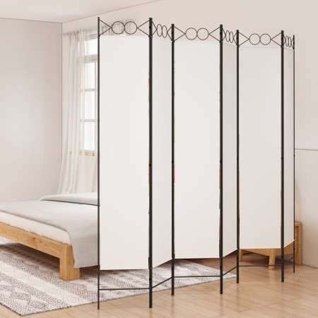 6-panel white fabric room divider screen 240x220 cm by vidaXL, Room dividers - Ref: Foro24-350174, Price: 63,50 €, Discount: %