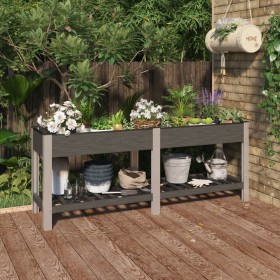 Garden flowerbed with gray WPC shelf 200x50x75 cm by vidaXL, Pots and planters - Ref: Foro24-362573, Price: 153,99 €, Discoun...