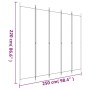 Divider screen with 5 white fabric panels 250x220 cm by vidaXL, Room dividers - Ref: Foro24-350202, Price: 61,54 €, Discount: %