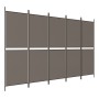 Divider screen with 5 anthracite gray fabric panels 250x200 cm by vidaXL, Room dividers - Ref: Foro24-350236, Price: 40,38 €,...