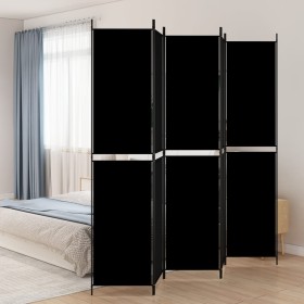 5-panel black fabric room divider screen 250x220 cm by vidaXL, Room dividers - Ref: Foro24-350253, Price: 31,99 €, Discount: %