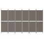 Divider screen with 6 anthracite gray fabric panels 300x220 cm by vidaXL, Room dividers - Ref: Foro24-350256, Price: 51,95 €,...