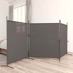 Divider screen with 3 anthracite gray fabric panels 525x180 cm by vidaXL, Room dividers - Ref: Foro24-350280, Price: 56,99 €,...