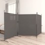 Biombo divisor de 3 paneles de tela gris antracita 525x180 cm de vidaXL, Divisores de ambientes - Ref: Foro24-350280, Precio:...