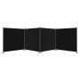 4-panel black fabric room divider 698x180 cm by vidaXL, Room dividers - Ref: Foro24-350285, Price: 69,49 €, Discount: %