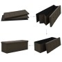 Dark Brown Faux Linen Folding Storage Bench by vidaXL, Benches for halls and storage - Ref: Foro24-338794, Price: 48,51 €, Di...