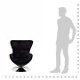 Sillón en forma de huevo negro de vidaXL, Sillones - Ref: Foro24-241178, Precio: 251,10 €, Descuento: %