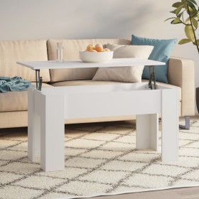 Engineered wood white coffee table 101x49x52 cm by vidaXL, Coffee table - Ref: Foro24-809683, Price: 67,99 €, Discount: %