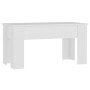 Mesa de centro madera de ingeniería blanco 101x49x52 cm de vidaXL, Mesas de centro - Ref: Foro24-809683, Precio: 67,40 €, Des...