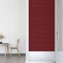 Wall panels 12 pcs red fabric 90x15 cm 1.62 m² by vidaXL, Wall covering - Ref: Foro24-343876, Price: 32,26 €, Discount: %