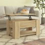 Sonoma oak plywood coffee table 79x49x41 cm by vidaXL, Coffee table - Ref: Foro24-809713, Price: 81,60 €, Discount: %