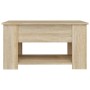 Sonoma oak plywood coffee table 79x49x41 cm by vidaXL, Coffee table - Ref: Foro24-809713, Price: 80,63 €, Discount: %