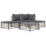 Garden furniture set 5 pieces cushions anthracite PE rattan by vidaXL, Outdoor sofas - Ref: Foro24-3186729, Price: 332,34 €, ...