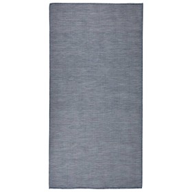 Blaue flachgewebte Außenteppich 100x200 cm von vidaXL, Teppiche - Ref: Foro24-340794, Preis: 35,99 €, Rabatt: %