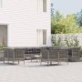 13-teiliges Gartenmöbel-Set und graue synthetische Rattankissen von vidaXL, Gartensets - Ref: Foro24-3187589, Preis: 814,73 €...