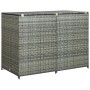 Cobertizo doble para contenedor ratán PE gris 148x77x111 cm de vidaXL, Cobertizos - Ref: Foro24-46463, Precio: 241,66 €, Desc...