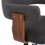 Bentwood and Gray Fabric Swivel Dining Chair by vidaXL, dining chairs - Ref: Foro24-287419, Price: 134,87 €, Discount: %