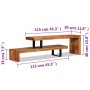 Mueble para TV de madera maciza de acacia de vidaXL, Muebles TV - Ref: Foro24-244583, Precio: 251,99 €, Descuento: %